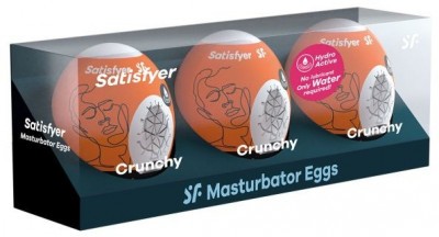 Набор из 3 мастурбаторов-яиц Satisfyer Crunchy