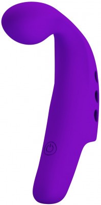 Фиолетовая вибронасадка на палец Gorgon