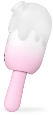 Нежно-розовый клиторальный вибромассажер Bite Me - 14,8 см.