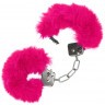 Металлические наручники с розовым мехом Ultra Fluffy Furry Cuffs