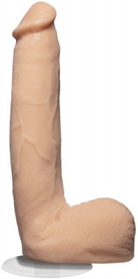 Телесный фаллоимитатор-реалистик Signature Cocks Pierce Paris со съемной присоской - 23,5 см.