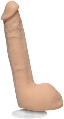 Телесный фаллоимитатор-реалистик Signature Cocks Small Hands со съемной присоской - 23,5 см.