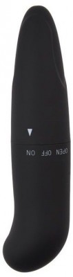Черный вибратор Powerful Invigorate G-Spot - 12,5 см.