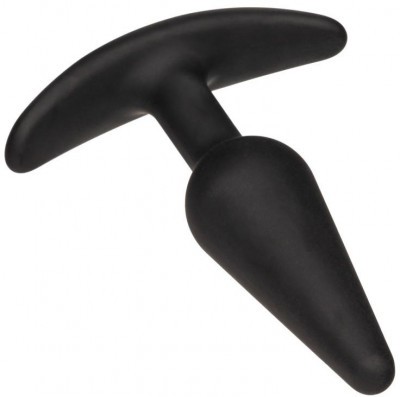 Черная конусовидная анальная пробка для ношения Boundless Slim Plug - 7,5 см.