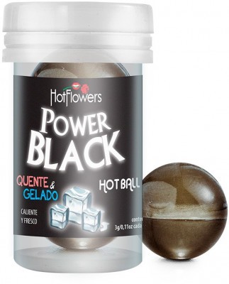 Интимный гель Power Black Hot Ball с охлаждающе-разогревающим эффектом (2 шарика по 3 гр.)