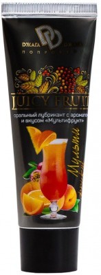 Интимный съедобный лубрикант JUICY FRUIT с ароматом фруктов - 30 мл.