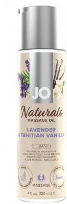 Массажное масло с ароматом лаванды и ванили JO Naturals Lavender   Vanilla - 120 мл.
