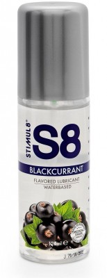 Смазка на водной основе S8 Flavored Lube со вкусом черной смородины - 125 мл.