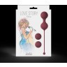 Набор бордовых вагинальных шариков Love Story Diva