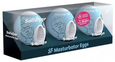 Набор из 3 мастурбаторов-яиц Satisfyer Savage