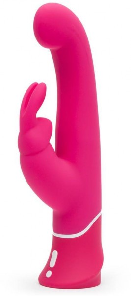 Розовый вибратор-кролик G-Spot Rechargeable Rabbit Vibrator - 24,1 см.