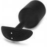 Черная вибропробка для ношения Vibrating Snug Plug 5 - 16,5 см.