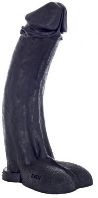 Черный фаллоимитатор-гигант  Мистер Большой  - 45 см.
