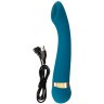 Бирюзовый вибромассажер с температурными режимами Hot n Cold Vibrator - 21,6 см.