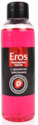 Массажное масло Eros fantasy с ароматом земляники - 75 мл.