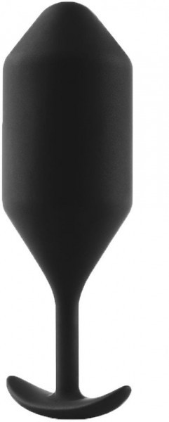 Чёрная пробка для ношения B-vibe Snug Plug 5 - 14 см. 