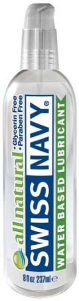 Гипоаллергенный лубрикант Swiss Navy All Natural Water Base Lubricant - 237 мл.