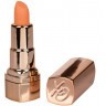 Золотистый вибратор-помада с оранжевым мягким кончиком Hide   Play Rechargeable Lipstick