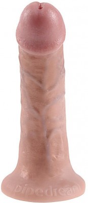 Телесный фаллоимитатор 6  Cock на присоске - 15,2 см.