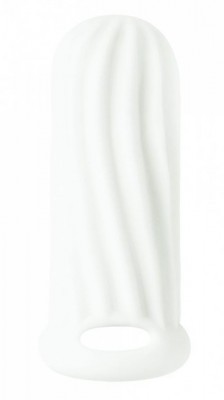 Белый фаллоудлинитель Homme Wide - 11 см.