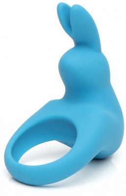 Голубое эрекционное виброкольцо Happy Rabbit Rechargeable Rabbit Cock Ring