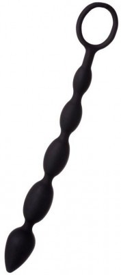 Черная анальная цепочка A-toys - 27,6 см.
