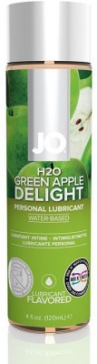 Ароматизированный лубрикант на водной основе JO Flavored  Green Apple H2O - 120 мл.