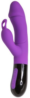 Фиолетовый вибратор-кролик Ares 2.0 - 20,6 см.