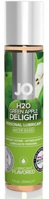 Смазка с ароматом яблока JO Flavored  Green Apple H2O - 30 мл.