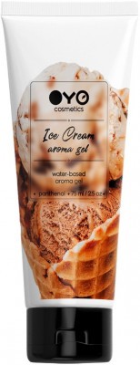 Лубрикант на водной основе OYO Aroma Gel Ice Cream с ароматом пломбира - 75 мл.