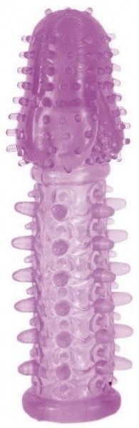 Фиолетовая насадка, удлиняющая половой член - 13,5 см.