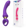 Фиолетовый изогнутый вибромассажер Moon Vibrator - 21,1 см.