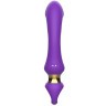 Фиолетовый изогнутый вибромассажер Moon Vibrator - 21,1 см.