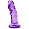 Фиолетовый фаллоимитатор на присоске SWEET N SMALL 4INCH DILDO - 11,4 см. 