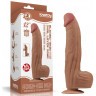 Коричневый фаллоимитатор 12 King Sized Sliding Skin Dual Layer Dong - 31 см.