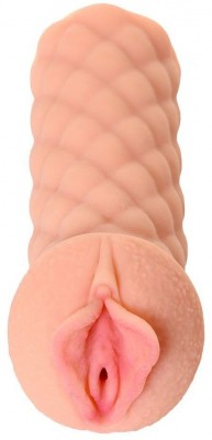 Телесный мастурбатор-вагина Elegance.002 с двойным слоем материала