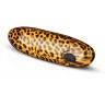 Леопардовый вибромассажер-помада Asha Lipstick Vibrator - 10 см.