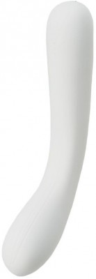 Белый вибратор Iroha Mai Tsuru - 17,4 см.