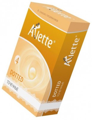 Презервативы Arlette Dotted с точечной текстурой - 6 шт.