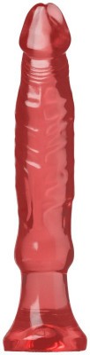 Розовый анальный стимулятор Crystal Jellies 6  Anal Starter - 11,9 см.