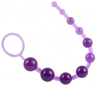 Фиолетовая анальная цепочка Sassy Anal Beads - 26,7 см.