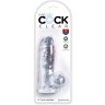 Прозрачный фаллоимитатор King Cock Clear 5  Cock with Balls - 15,2 см.