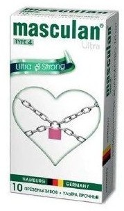 Ультрапрочные презервативы Masculan Ultra 4 Strong - 10 шт.