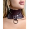 Бордовый широкий ошейник Wide Collar Maroon