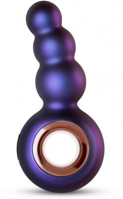 Фиолетовая анальная вибропробка Outer Space в виде елочки - 13,2 см.