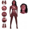 Темнокожая надувная секс-кукла с вибрацией Лионелла
