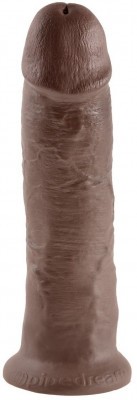 Коричневый фаллос-гигант 10  Cock - 25,4 см.
