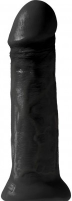 Черный фаллоимитатор на присоске 11  Cocks - 28 см. 