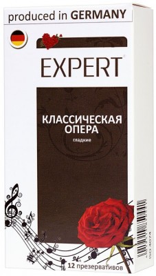 Гладкие презервативы Expert  Классическая опера  - 12 шт.