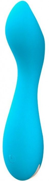 Голубой мини-вибратор Tarvos - 11,7 см.
